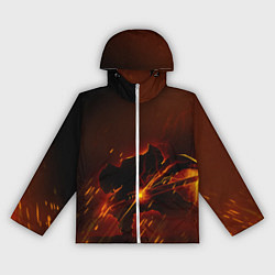 Ветровка с капюшоном женская KIMETSU NO YAIBA, цвет: 3D-белый