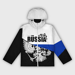 Ветровка с капюшоном женская Russia, цвет: 3D-белый