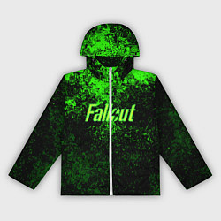 Ветровка с капюшоном женская FALLOUT, цвет: 3D-белый