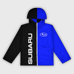Ветровка с капюшоном женская SUBARU, цвет: 3D-белый