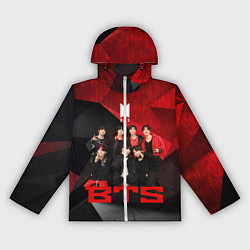 Ветровка с капюшоном женская BTS, цвет: 3D-белый