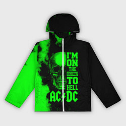 Ветровка с капюшоном женская I'm on the highway to hell ACDC, цвет: 3D-белый