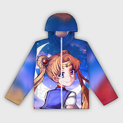 Ветровка с капюшоном женская SAILOR MOON, цвет: 3D-белый