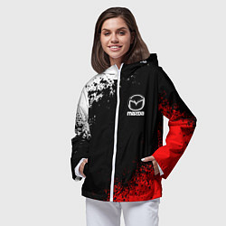Ветровка с капюшоном женская MAZDA, цвет: 3D-белый — фото 2