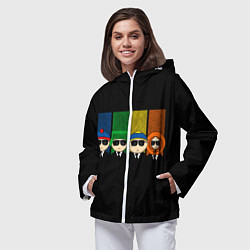 Ветровка с капюшоном женская South Park, цвет: 3D-белый — фото 2