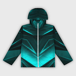 Ветровка с капюшоном женская NEON GEOMETRY STRIPES, цвет: 3D-белый