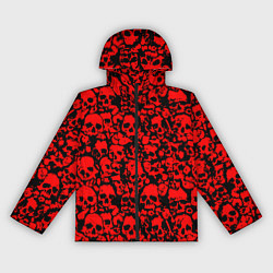 Ветровка с капюшоном женская ЧЕРЕПА, цвет: 3D-черный
