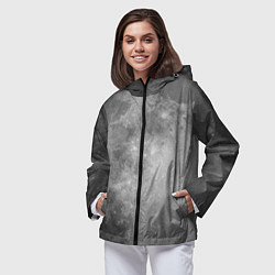 Ветровка с капюшоном женская ЛУНА, цвет: 3D-черный — фото 2