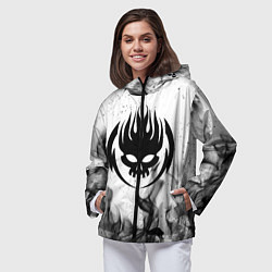 Ветровка с капюшоном женская THE OFFSPRING, цвет: 3D-черный — фото 2