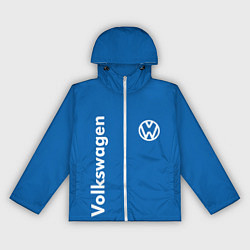 Ветровка с капюшоном женская Volkswagen, цвет: 3D-белый