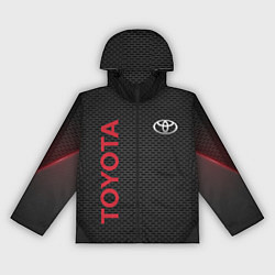 Ветровка с капюшоном женская TOYOTA, цвет: 3D-черный