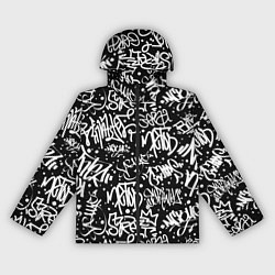 Ветровка с капюшоном женская GRAFFITI, цвет: 3D-черный