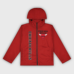 Ветровка с капюшоном женская CHICAGO BULLS, цвет: 3D-черный