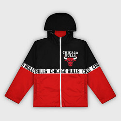 Ветровка с капюшоном женская CHICAGO BULLS, цвет: 3D-белый