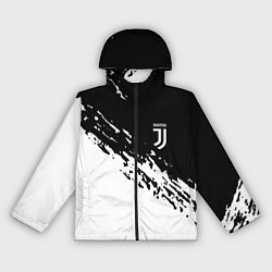 Ветровка с капюшоном женская JUVENTUS, цвет: 3D-черный