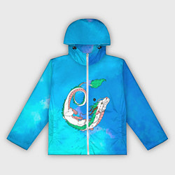 Ветровка с капюшоном женская Унесенные призраками Хаку, цвет: 3D-белый