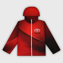 Ветровка с капюшоном женская TOYOTA, цвет: 3D-белый