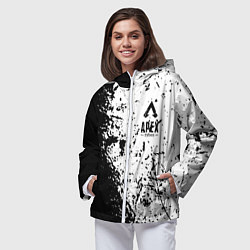 Ветровка с капюшоном женская Apex Legends, цвет: 3D-белый — фото 2