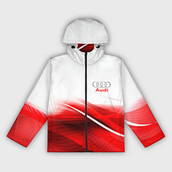 Ветровка с капюшоном женская AUDI, цвет: 3D-черный