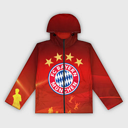 Ветровка с капюшоном женская BAYERN MUNCHEN, цвет: 3D-черный