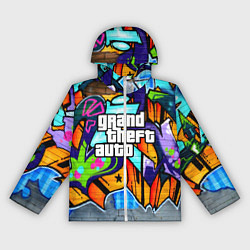 Ветровка с капюшоном женская GTA, цвет: 3D-белый