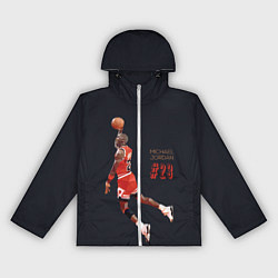 Ветровка с капюшоном женская MICHAEL JORDAN, цвет: 3D-белый