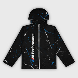 Ветровка с капюшоном женская BMW БМВ, цвет: 3D-белый