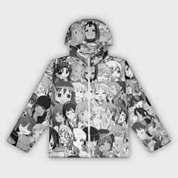 Ветровка с капюшоном женская АНИМЕ ONE, цвет: 3D-белый