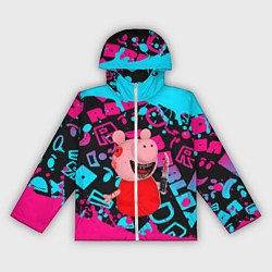Ветровка с капюшоном женская Roblox Piggy, цвет: 3D-белый
