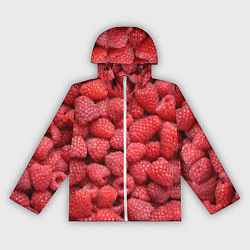 Ветровка с капюшоном женская Малина, цвет: 3D-белый