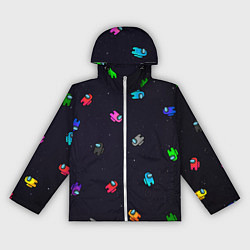 Ветровка с капюшоном женская Among Us, цвет: 3D-белый