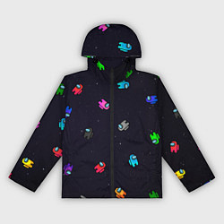 Ветровка с капюшоном женская Among Us, цвет: 3D-черный