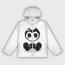 Ветровка с капюшоном женская Bendy And The Ink Machine, цвет: 3D-белый
