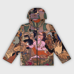 Ветровка с капюшоном женская BRING ME THE HORIZON ART, цвет: 3D-черный