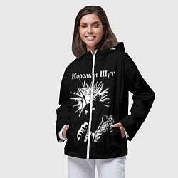 Ветровка с капюшоном женская Король и Шут, цвет: 3D-белый — фото 2