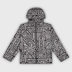 Ветровка с капюшоном женская Геометрия, цвет: 3D-черный