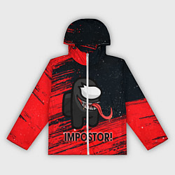 Ветровка с капюшоном женская AMONG US, цвет: 3D-белый