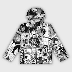 Ветровка с капюшоном женская Моя геройская академия, цвет: 3D-черный