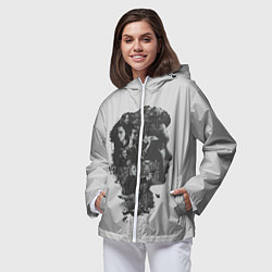 Ветровка с капюшоном женская Inception, цвет: 3D-белый — фото 2