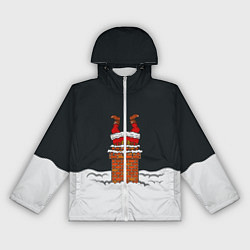 Ветровка с капюшоном женская С Новым Годом!, цвет: 3D-белый