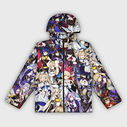 Ветровка с капюшоном женская GENSHIN IMPACT, цвет: 3D-черный
