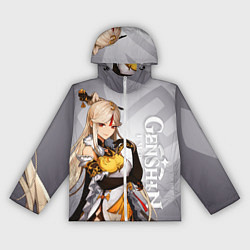 Ветровка с капюшоном женская GENSHIN IMPACT, НИН ГУАН, цвет: 3D-белый