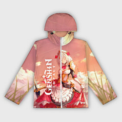 Ветровка с капюшоном женская GENSHIN IMPACT, цвет: 3D-белый