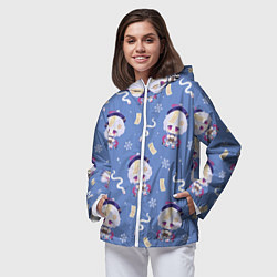 Ветровка с капюшоном женская Genshin Impact, цвет: 3D-белый — фото 2