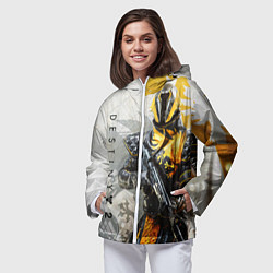 Ветровка с капюшоном женская DESTINY, WARLOCK, цвет: 3D-белый — фото 2