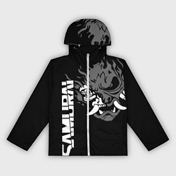 Ветровка с капюшоном женская SAMURAI 2077, цвет: 3D-белый