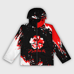 Ветровка с капюшоном женская Чёрный клевер, цвет: 3D-черный