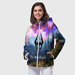 Ветровка с капюшоном женская The Elder Scrolls, цвет: 3D-белый — фото 2