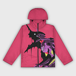 Ветровка с капюшоном женская Евангилион, цвет: 3D-черный