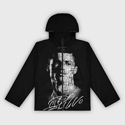 Ветровка с капюшоном женская Кристиано Рональдо автограф, цвет: 3D-черный
